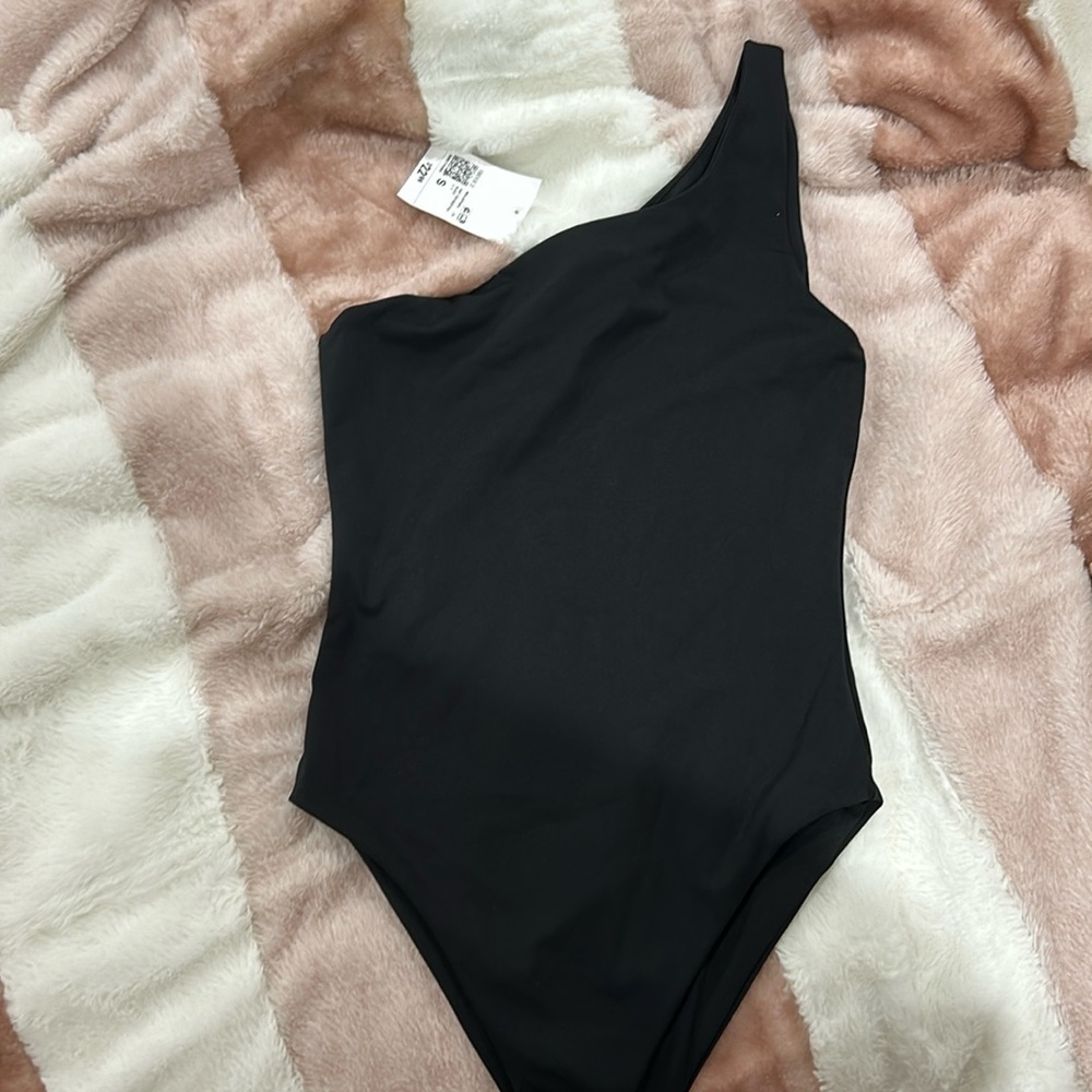 Forever 21 one shoulder slinky bodysuit size S- NWT